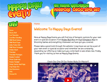 Tablet Screenshot of happydays-events.co.uk